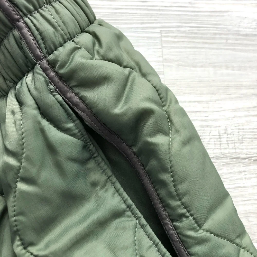 NWOT 19 Cooper Army Green Quilted Jogger Pants - Picture 3 of 6